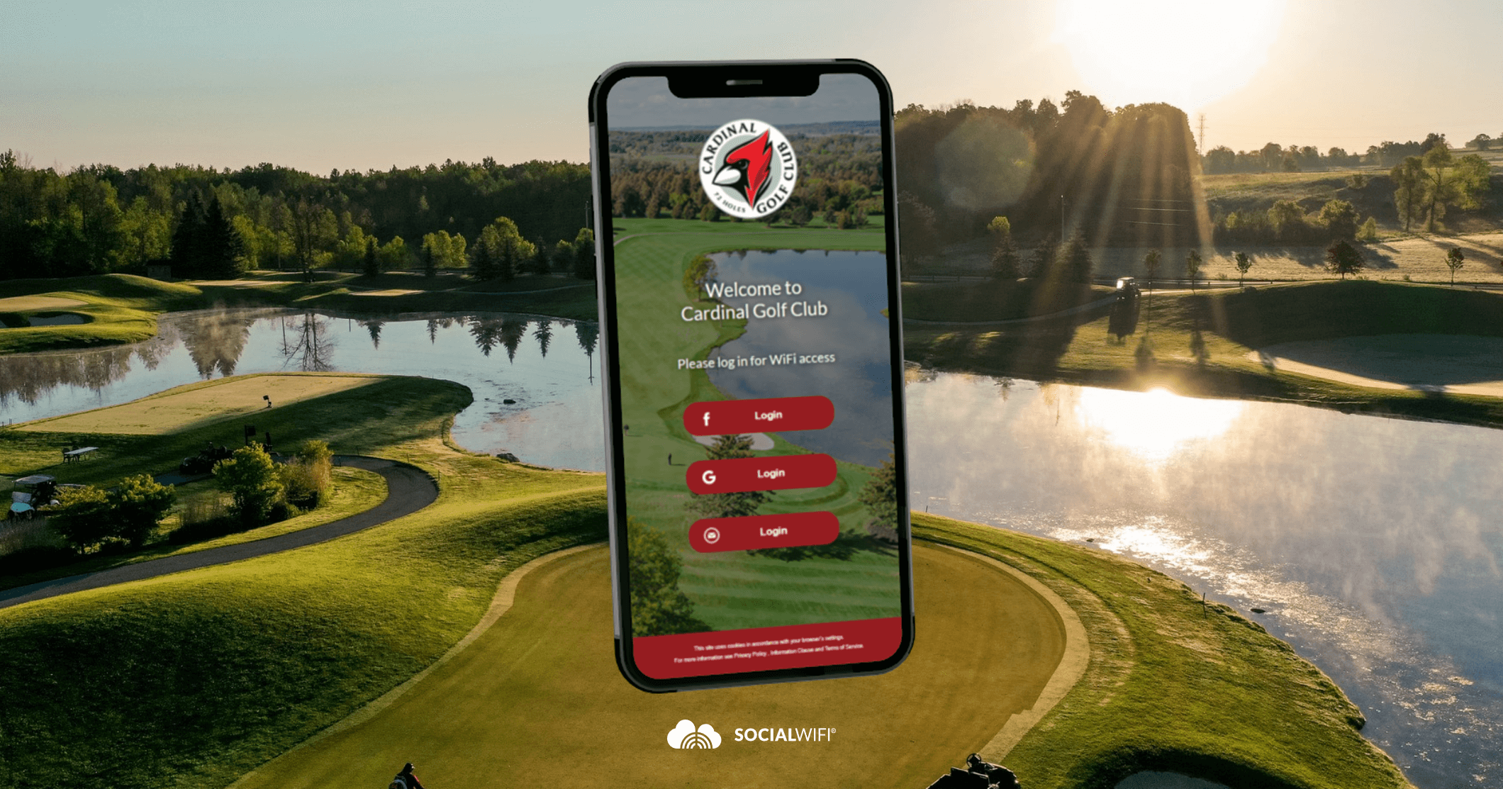 Cardinal Golf Club addresses the ball with their new guest WiFi