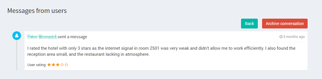 message complaining about WiFi's accessibility