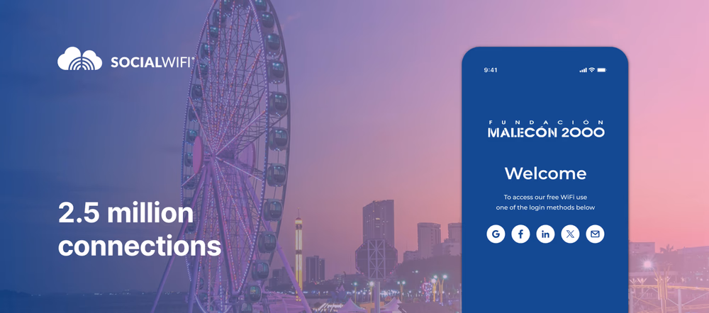 Malecon 2000 Surpasses 2.5 Million WiFi Connections with Social WiFi