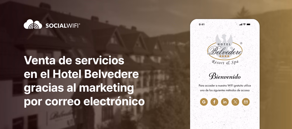 Venta de servicios en el Hotel Belvedere a través del marketing por correo electrónico.