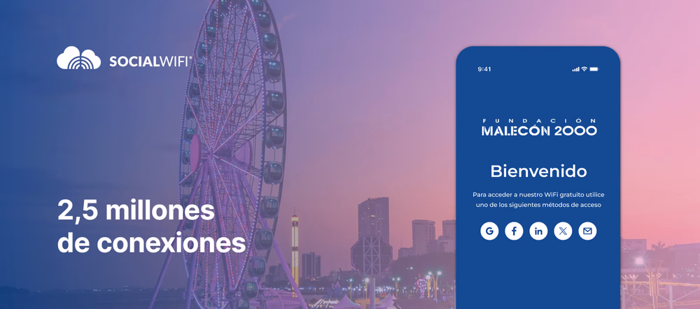 Malecón 2000 supera los 2,5 millones de conexiones WiFi con Social WiFi
