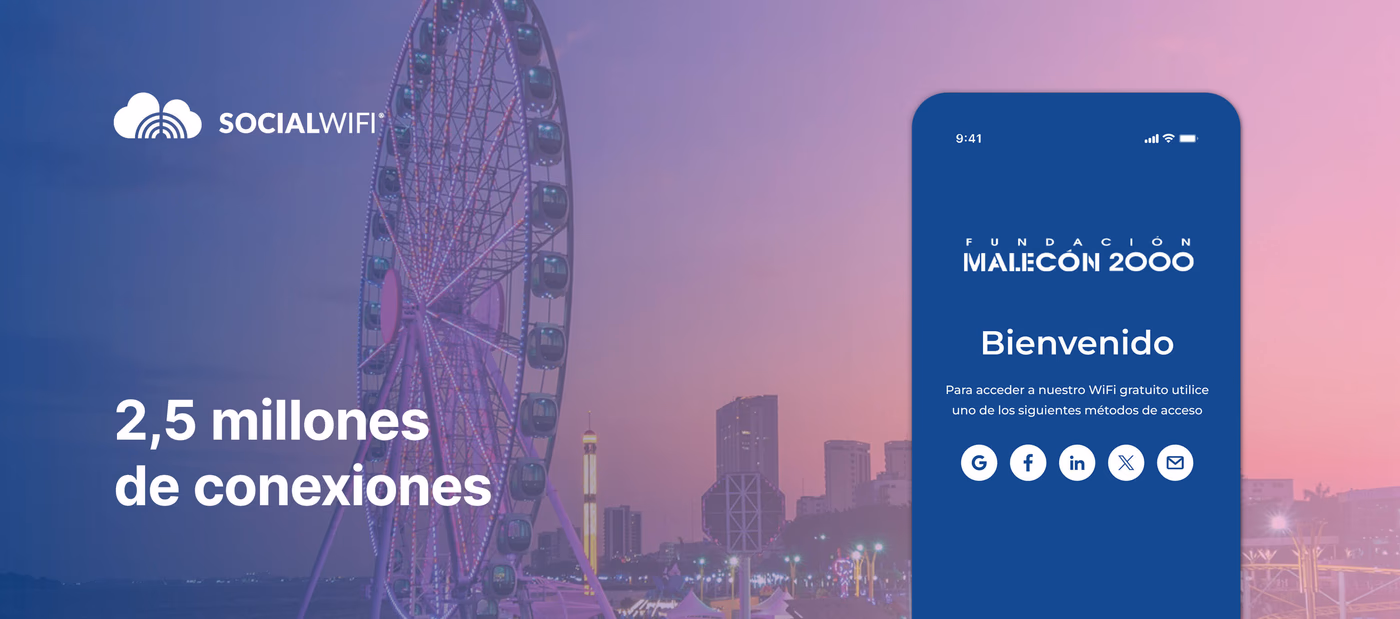 Malecón 2000 supera los 2,5 millones de conexiones WiFi con Social WiFi