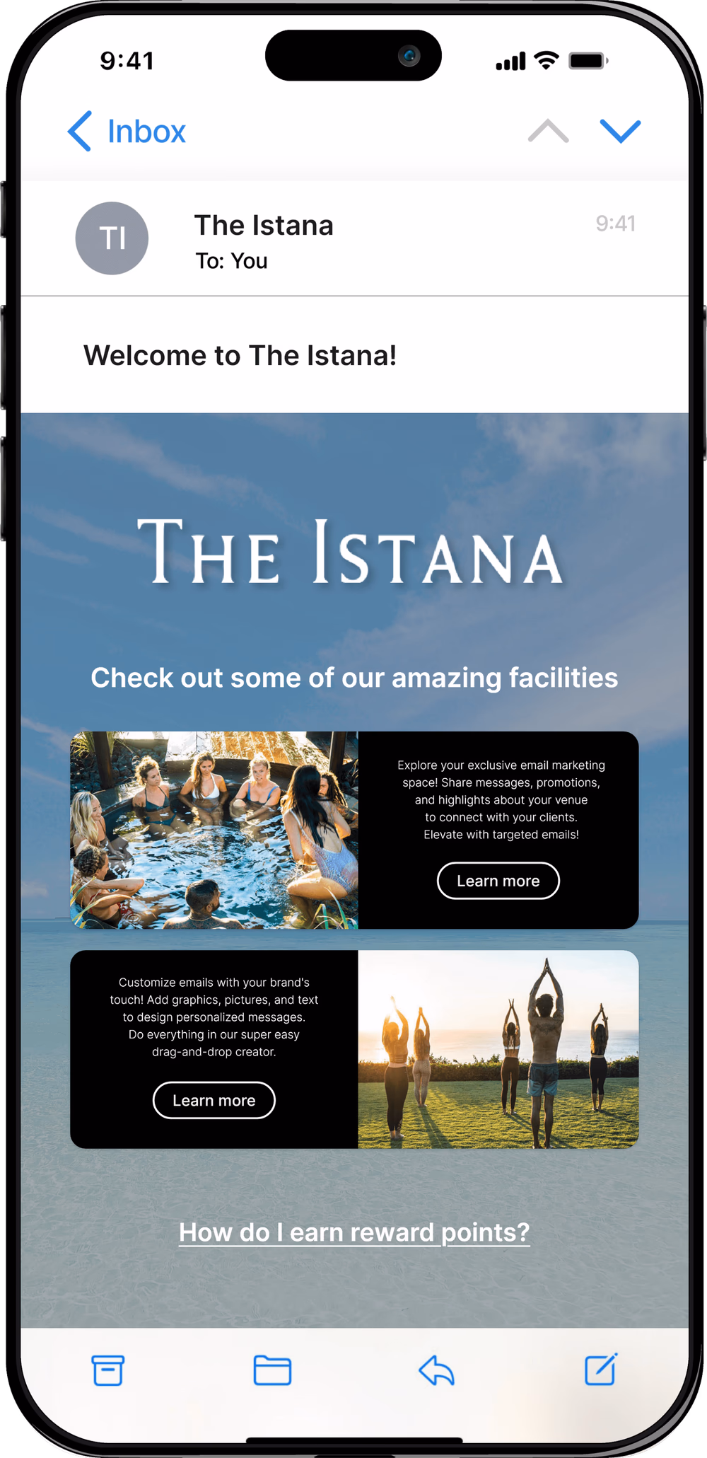 The Istana Marketing Email