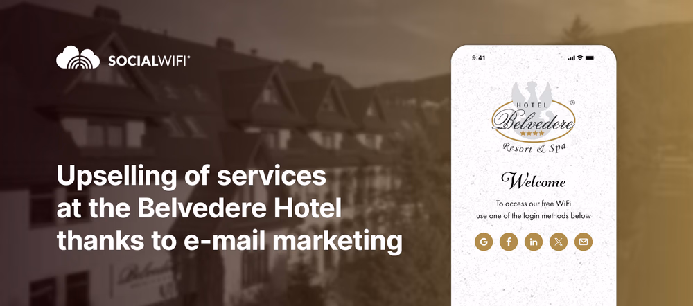 Upselling of services at the Belvedere Hotel thanks to e-mail marketing