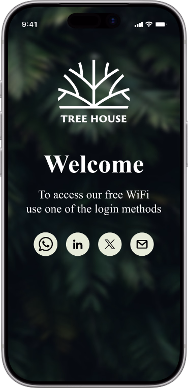 Social WiFi Login Page
