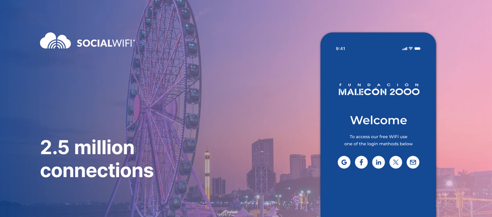 Malecon 2000 Surpasses 2.5 Million WiFi Connections with Social WiFi