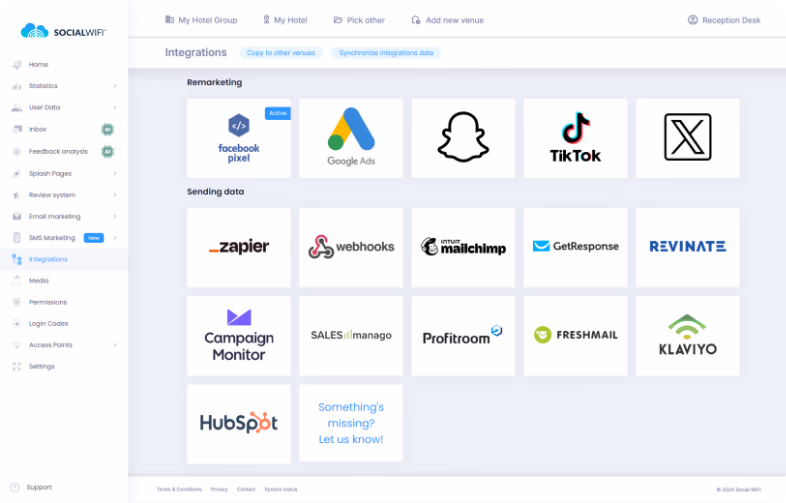 Customer data, online reviews and email marketing, all inside one system