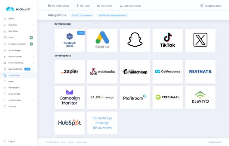 Customer data, online reviews and email marketing, all inside one system