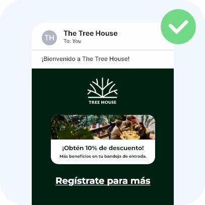 Email con una sola tipografía, clara y coherente