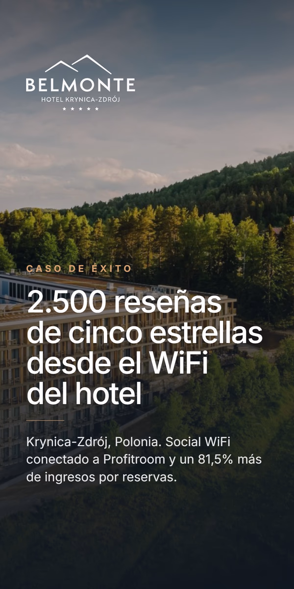 Hotel Belmonte: 2.500 reseñas de cinco estrellas desde el WiFi del hotel